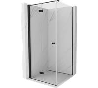 Mexen Mist-F cabine de douche pliante gauche 100 x 100 cm, transparent, noir - 8A6T-100-100-70-00-L 77012 5905315645548