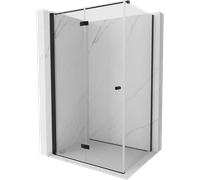 Mexen Mist-F cabine de douche pliante gauche 85 x 75 cm, transparente, noire - 8A6T-085-075-70-00-L 76953 5905315644961