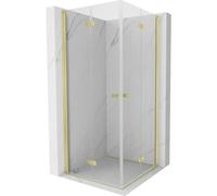 Mexen Mist-F Duo cabine de douche pliante 110 x 110 cm, transparent, or brossé - 8A6-110L-110P-55-00 76662 5905315658104