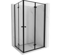 Mexen Mist-F Duo cabine de douche pliante droite 70 x 90 cm, cadre noir, noir - 8A6-070L-090P-70-70 78395 5905315661210