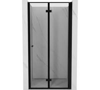Mexen Mist-F porte de douche pliante droite 110 cm, cadre noir, noir - 8A6-110-000-70-70-P 75632 5905315640703