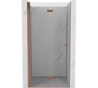Mexen Mist-F porte de douche pliante gauche 100 cm, transparente, cuivre brossé - 8A6-100-000-65-00-L 75157 5905315639516