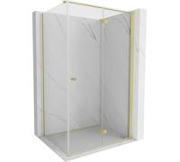Mexen Mist-F T cabine de douche pliable côté droit 85 x 110 cm, transparent, or brossé - 8A6T-085-110-55-00-P