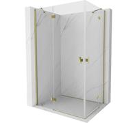 Mexen Mist-H Duo cabane de douche pivotante gauche 100 x 90 cm, transparent, or - 8A5-100L-090P-50-00 73490 5905315626745
