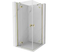 Mexen Mist-H Duo cabine de douche pivotante 100 x 100 cm, transparent, or - 8A5-100L-100P-50-00 73541 5905315626967
