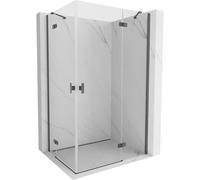 Mexen Mist-H Duo cabine de douche pivotante droite 90 x 115 cm, transparent, gris ardoise brossé - 8A5-090L-115P-66-00 104739 5907931147758
