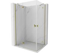 Mexen Mist-H Duo cabine de douche pivotante gauche 105 x 100 cm, transparente, dorée - 8A5-105L-100P-50-00 73542 5905315626974