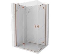 Mexen Mist-H Duo cabine de douche pivotante gauche 80 x 70 cm, transparent, cuivre brossé - 8A5-080L-070P-65-00 73840 5905315628688
