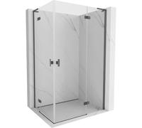 Mexen Mist-H L Cabine de douche duo pivotante droite 115 x 120 cm, transparente, gris ardoise brossé - 8A5L-115L-120P-66-00 106196 5907931152752