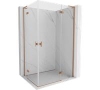 Mexen Mist-H L Duo cabine de douche pivotante droite 95 x 115 cm, transparent, cuivre brossé - 8A5L-095L-115P-65-00 74710 5905315635761