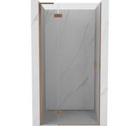 Mexen Mist-H L porte de douche pivotante gauche 90 cm, transparent, cuivre brossé - 8A5L-090-000-65-00-L 74888 5905315610584
