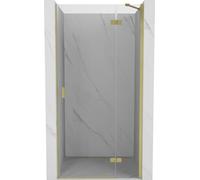 Mexen Mist-H Paroi de douche Porte battante droite 120 cm, transparente, or brossé - 8A5-120-000-55-00-P
