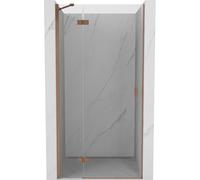 Mexen Mist-H porte de douche battante gauche 80 cm, transparent, cuivre brossé - 8A5-080-000-65-00-L 74411 5905315609465