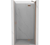 Mexen Mist-H porte de douche pivotante droite 80 cm, transparent, cuivre brossé - 8A5-080-000-65-00-P 74723 5905315610010