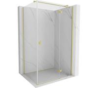 Mexen Mist-H T cabine de douche à charnière droite 90 x 70 cm, transparent, or brossé - 8A5T-090-070-55-00-P 72888 5905315618504
