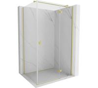 Mexen Mist-H T cabine de douche avec charnière droite 85 x 120 cm, transparent, or brossé - 8A5T-085-120-55-00-P 73021 5905315619372