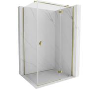 Mexen Mist-H T cabine de douche pivotante droite 70 x 75 cm, transparent, or - 8A5T-070-075-50-00-P 72728 5905315617583