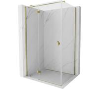 Mexen Mist-H T cabine de douche pivotante gauche 80 x 100 cm, transparent, or - 8A5T-080-100-50-00-L 72586 5905315613202