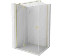Mexen Mist-H T cabine de douche pivotante gauche 80 x 120 cm, transparent, or brossé - 8A5T-080-120-55-00-L 72899 5905315614414