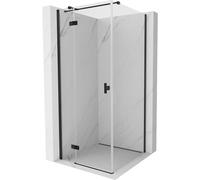 Mexen Mist-H T cabine de douche pivotante gauche 85 x 85 cm, transparente, noire - 8A5T-085-085-70-00-L 73226 5905315615855