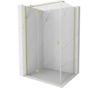 Mexen Mist-H T cabine de douche pivotante gauche 90 x 100 cm, transparent, or brossé - 8A5T-090-100-55-00-L 72853 5905315614216