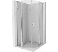 Mexen Mist L cabine de douche demi-circulaire pivotante 90 x 90 cm, transparent, chrome - 8A32L-090-090-01-00 78326 5905315673398
