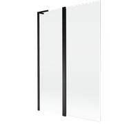 Mexen Mist L paroi de baignoire 2 volets 120 x 150 cm, transparent, noir - 8A9L-120-011-70-00 78041 5905315673251