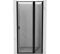 Mexen Mist L porte de douche pivotante droite 100 cm, cadre noir, noir - 8A4L-100-000-70-70-P 72352 5905315589729