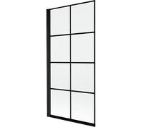 Mexen Mist paroi de baignoire à 1 volet gauche 90 x 150 cm, grille noire, noir - 8A9-090-001-70-77-L 77421 5905315962621