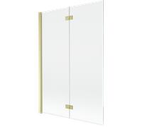 Mexen Mist paroi de baignoire à 2 volets à gauche 120 x 150 cm, transparent, doré brossé - 8A9-120-002-55-00-L 77469 5905315961662