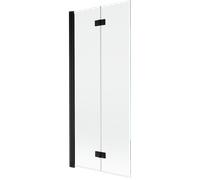 Mexen Mist paroi de baignoire à 2 volets gauche 80 x 150 cm, transparent, noir - 8A9-080-002-70-00-L 77493 5905315962102