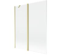 Mexen Mist paroi de douche 2 volets 140 x 150 cm, transparent, or brossé - 8A9-140-011-55-00 77548 5905315961617