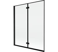 Mexen Mist paroi de douche 2 volets gauche 140 x 150 cm, cadre noir, noir - 8A9-140-002-70-70-L 77513 5905315962508