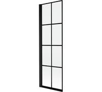 Mexen Mist paroi de douche à 1 panneau gauche 60 x 150 cm, grille noire, noir - 8A9-060-001-70-77-L 77413 5905315962591