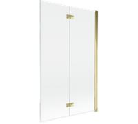 Mexen Mist paroi de douche à 2 battants côté droit 110 x 150 cm, transparent, doré - 8A9-110-002-50-00-P 77461 5905315961488