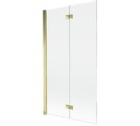Mexen Mist paroi de douche pivotante 2 panneaux gauche 100 x 150 cm, transparent, doré - 8A9-100-002-50-00-L 77453 5905315961402