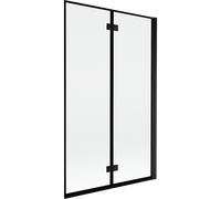 Mexen Mist paroi de douche pliante à 2 volets droit 110 x 150 cm, cadre noir, noir - 8A9-110-002-70-70-P 77517 5905315962546