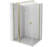 Mexen Mist T cabine de douche pivotante 105 x 80 cm, transparent, or - 8A4T-105-080-50-00 70577 5905315591494