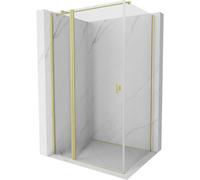 Mexen Mist T cabine de douche pivotante 120 x 110 cm, transparent, or brossé - 8A4T-120-110-55-00 71601 5905315593399