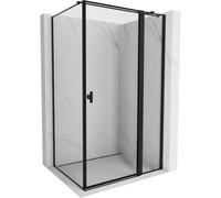 Mexen Mist T cabine de douche pivotante droite 105 x 95 cm, cadre noir, noir - 8A4T-105-095-70-70-P 71142 5905315597878