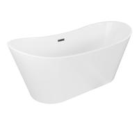 Mexen Montana baignoire autoportante 170 x 80 cm, blanche, trop-plein gun metal - 52011708000-95 45645 5905315378491