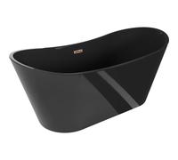 Mexen Montana baignoire autoportante 170 x 80 cm, noire, trop-plein or rose - 52011708070-60 45656 5905315378552