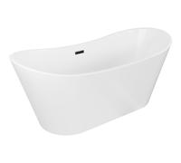 Mexen Montana baignoire autoportante 180 x 80 cm, blanche, trop-plein noir - 52011808000-70 45692 5905315378781