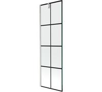 Mexen Next écran de baignoire à 1 vantail 60 x 150 cm, grille noire, nickel brossé - 895-060-000-00-77-97 48007 5905315317476