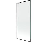 Mexen Next L 80x150 cm Pare-baignoire, design noir, nickel brossé