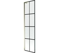 Mexen Next L Écran à 1 aile 50x150 cm noir/doré, verre trempé