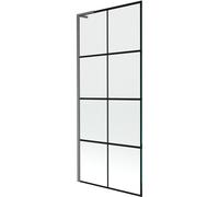 Mexen Next L écran de baignoire 1-volet 80 x 150 cm, grille noire, gris canon brossé - 895-080-000-03-77-66 52805 5905315320919