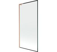 Mexen Next L Ecran de baignoire 90x150 cm Noir Cuivre brossé