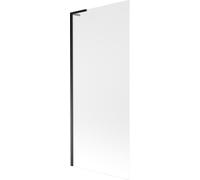 Mexen Next L Paravent de baignoire à 1 aile 80 x 150 cm, verre dépoli, noir - 895-080-000-03-30-70