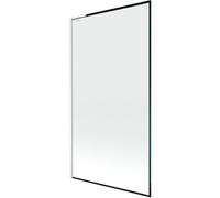 Mexen Next L pare-douche à une porte 100 x 150 cm, cadre noir, blanc - 895-100-000-03-70-20 52604 5905315320032